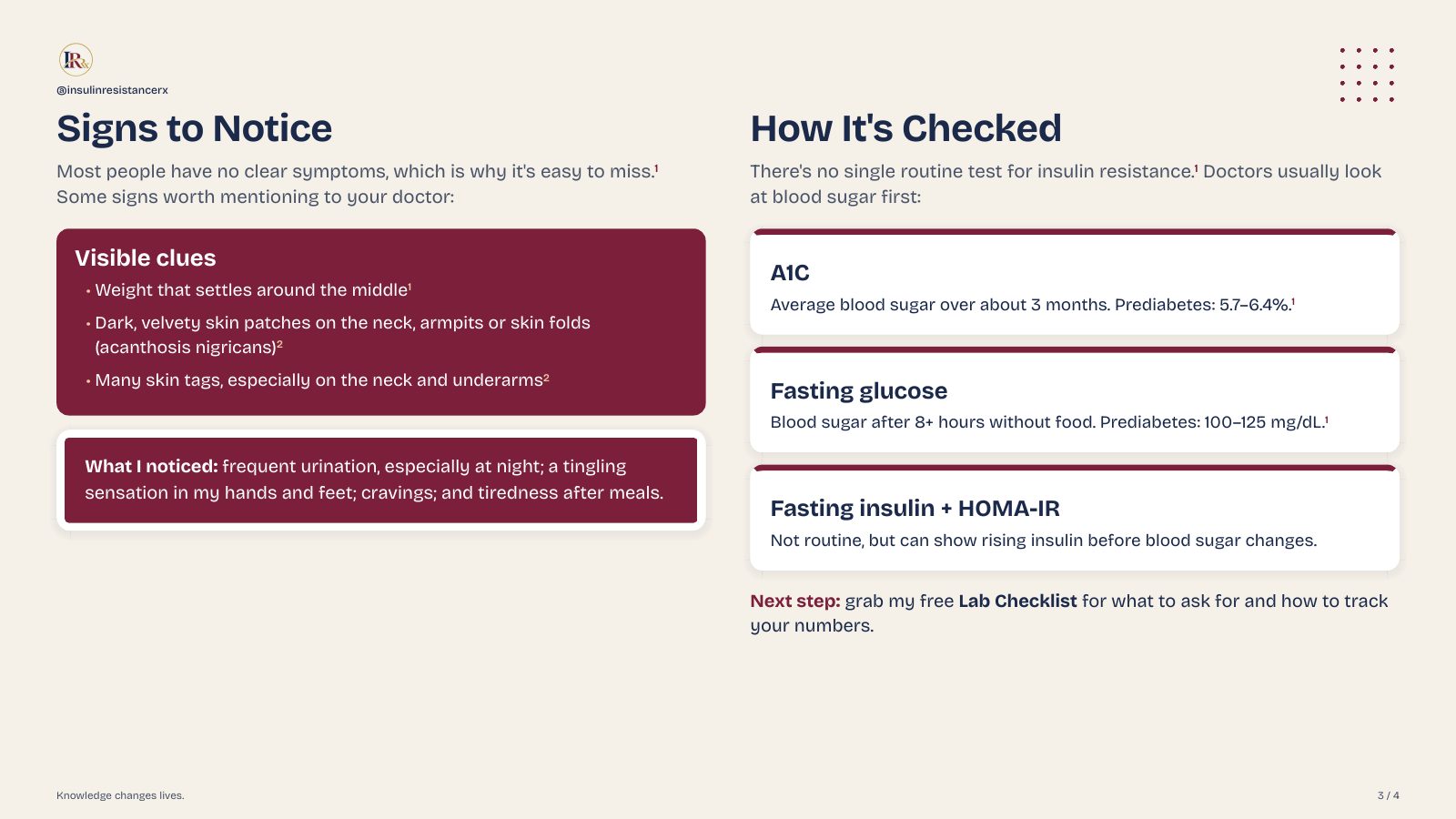Insulin Resistance 101, page 3